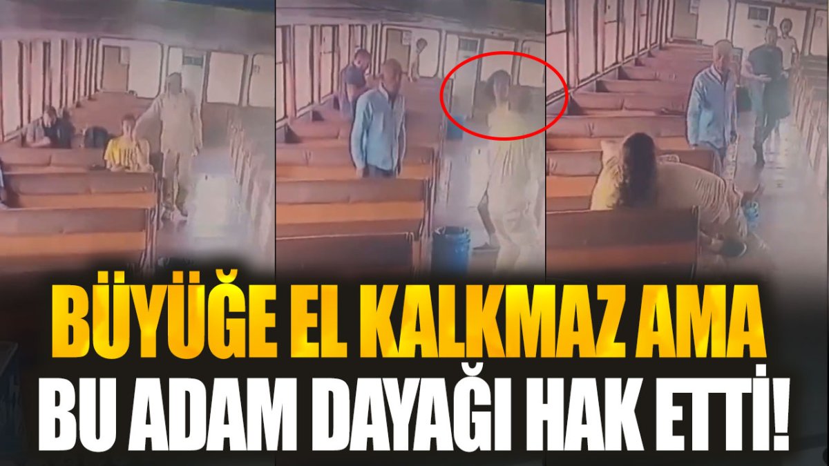 Büyüğe el kalkmaz ama bu adam dayağı hak etti! Vapurda oturan gence öyle bir hareket yaptı ki...