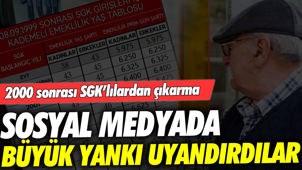 2000 sonrası SGK’lılardan çıkarma: Sosyal medyada büyük yankı uyandırdılar