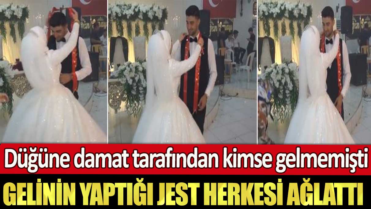 Düğüne damat tarafından kimse gelmemişti: Gelinin yaptığı jest herkesi ağlattı