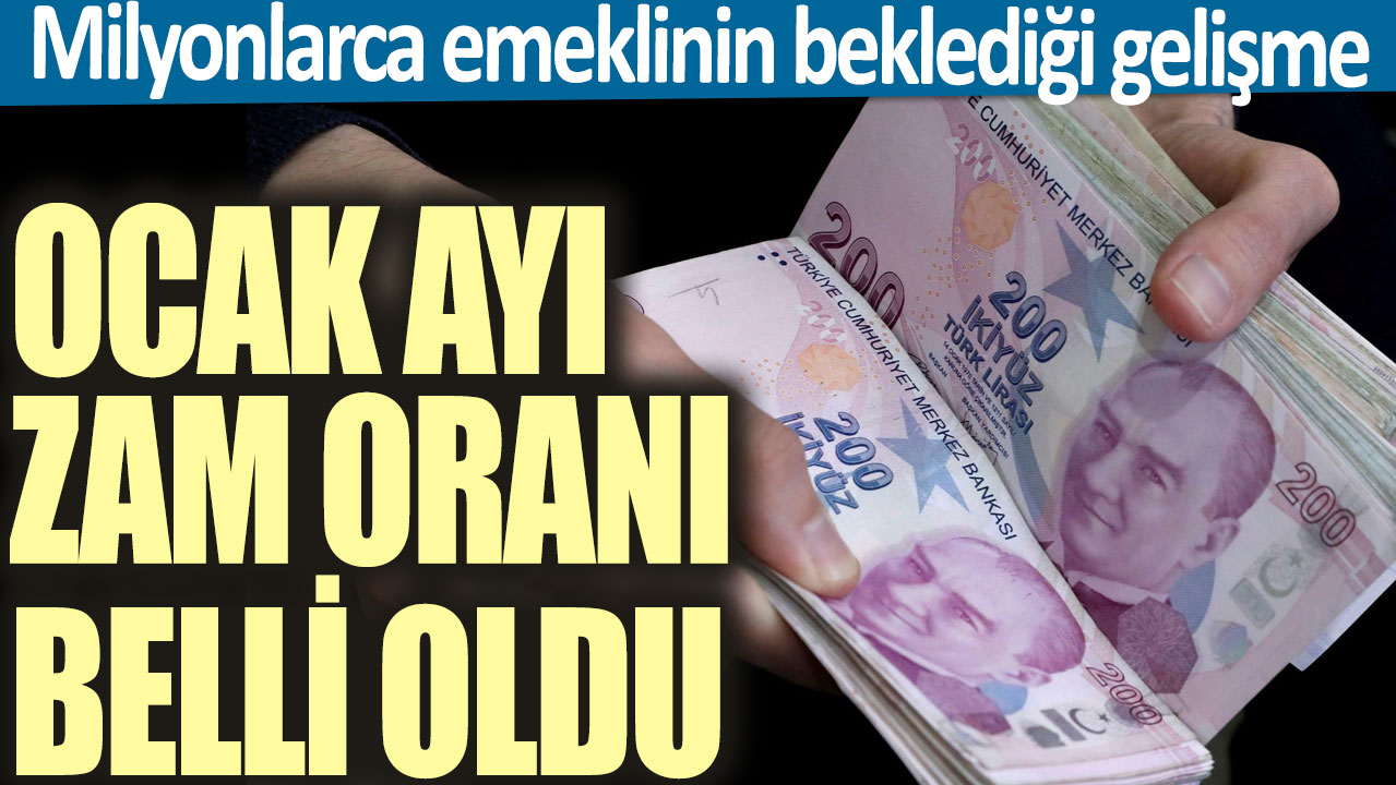 Milyonlarca emeklinin beklediği gelişme! Ocak ayı zam oranı belli oldu! İşte yeni maaşlar