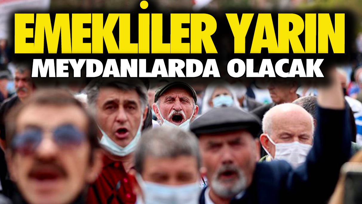 Emekliler yarın meydanlarda olacak