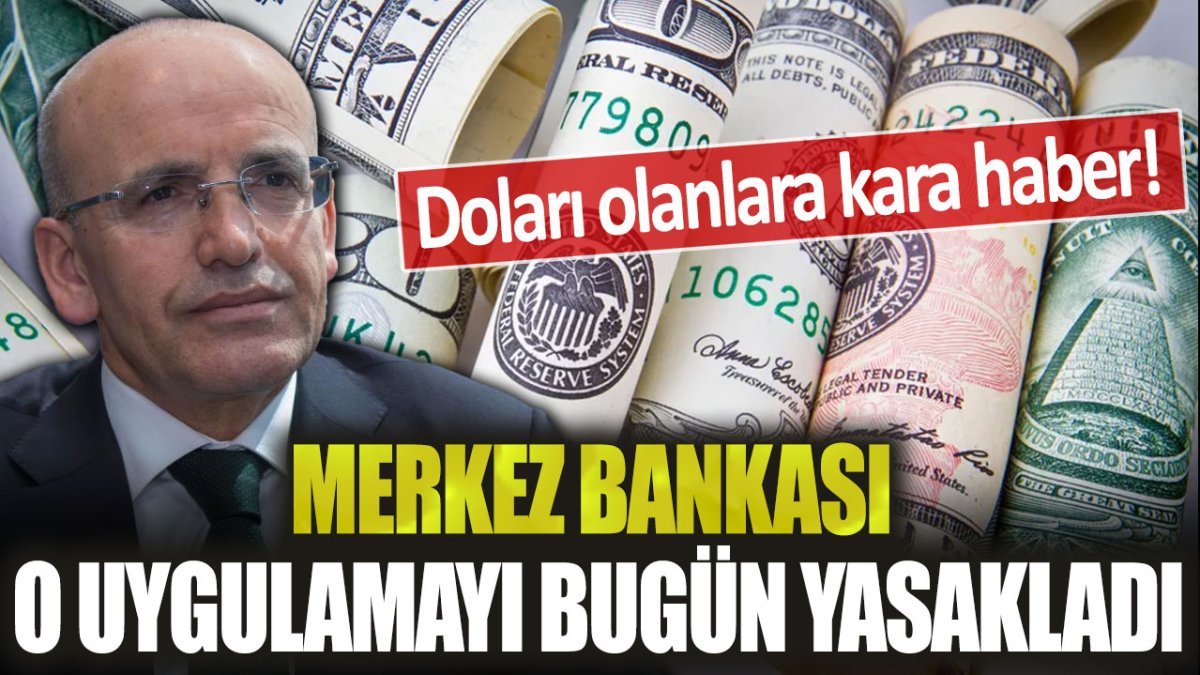 Dolar sahiplerinin dizlerinin bağı çözülecek: Merkez Bankası bugün o uygulamayı yasakladı!