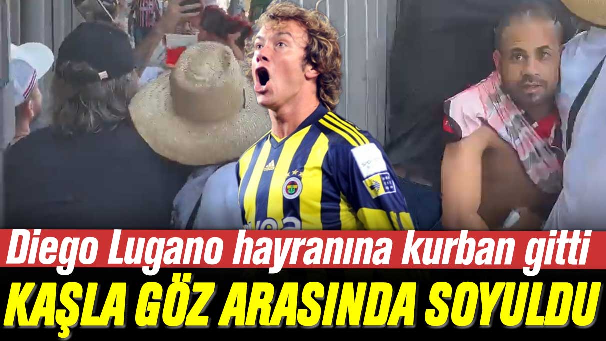 Diego Lugano hayranına kurban gitti: Kaşla göz arasında soyuldu