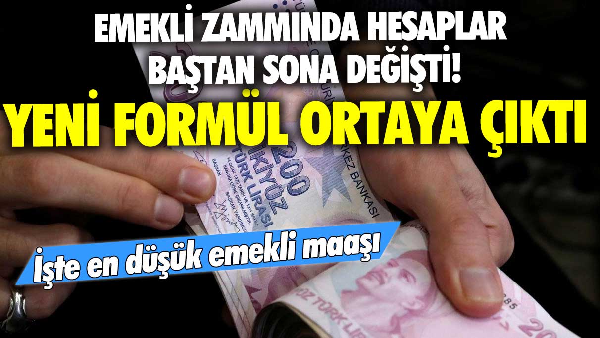 Emekli zammında hesaplar baştan sona değişti! Yeni formül ortaya çıktı! İşte en düşük emekli maaşı