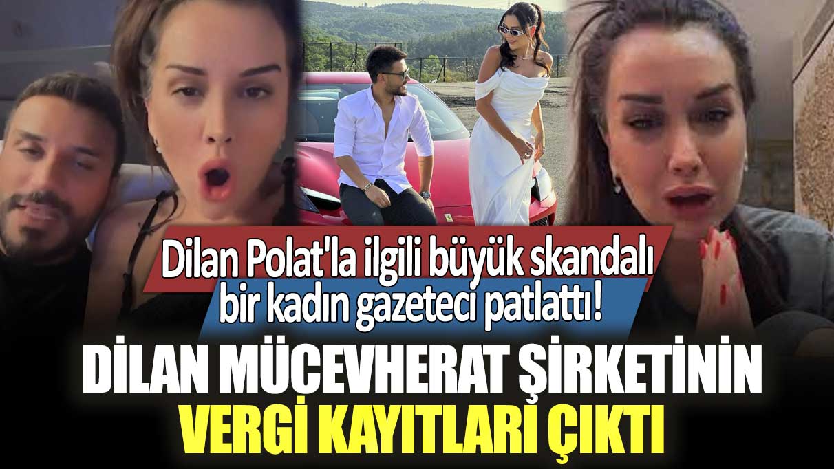 Dilan Polat'la ilgili büyük skandalı bir kadın gazeteci patlattı! Dilan Mücevherat şirketinin vergi kayıtları çıktı