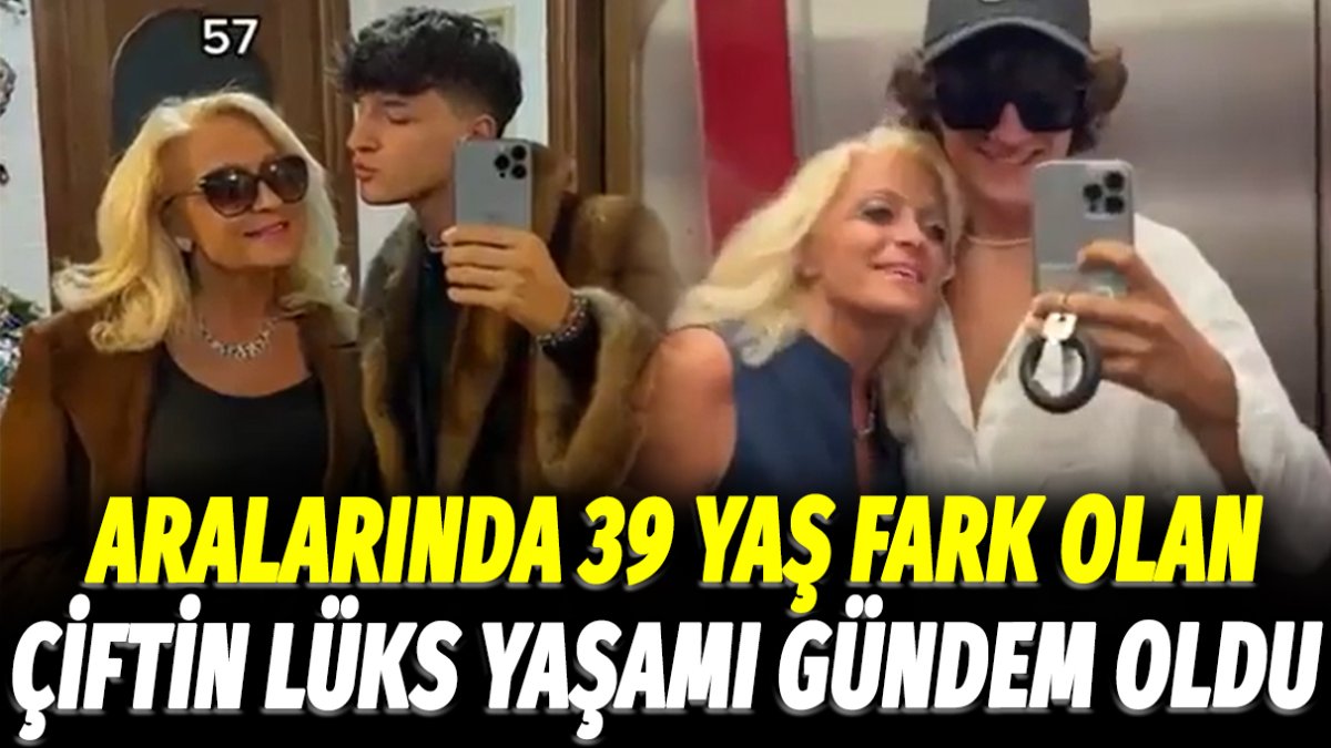 Aralarında 39 yaş fark olan çiftin lüks yaşamı gündem oldu