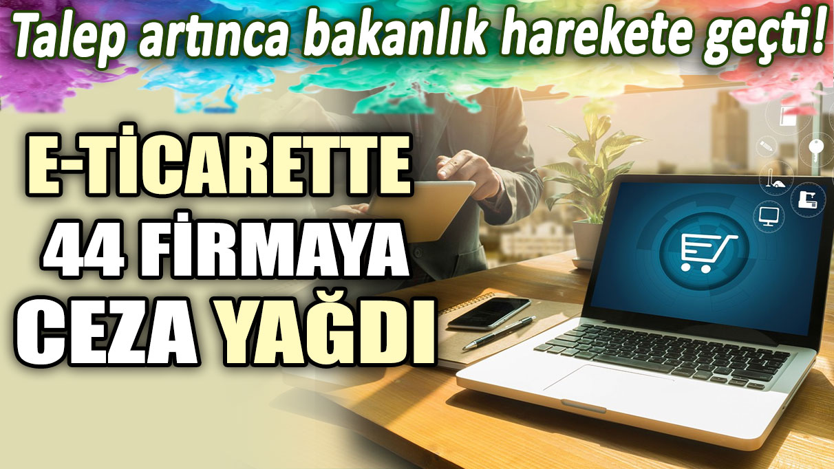 Talep artınca bakanlık harekete geçti: E-ticarette 44 firmaya ceza yağdı!