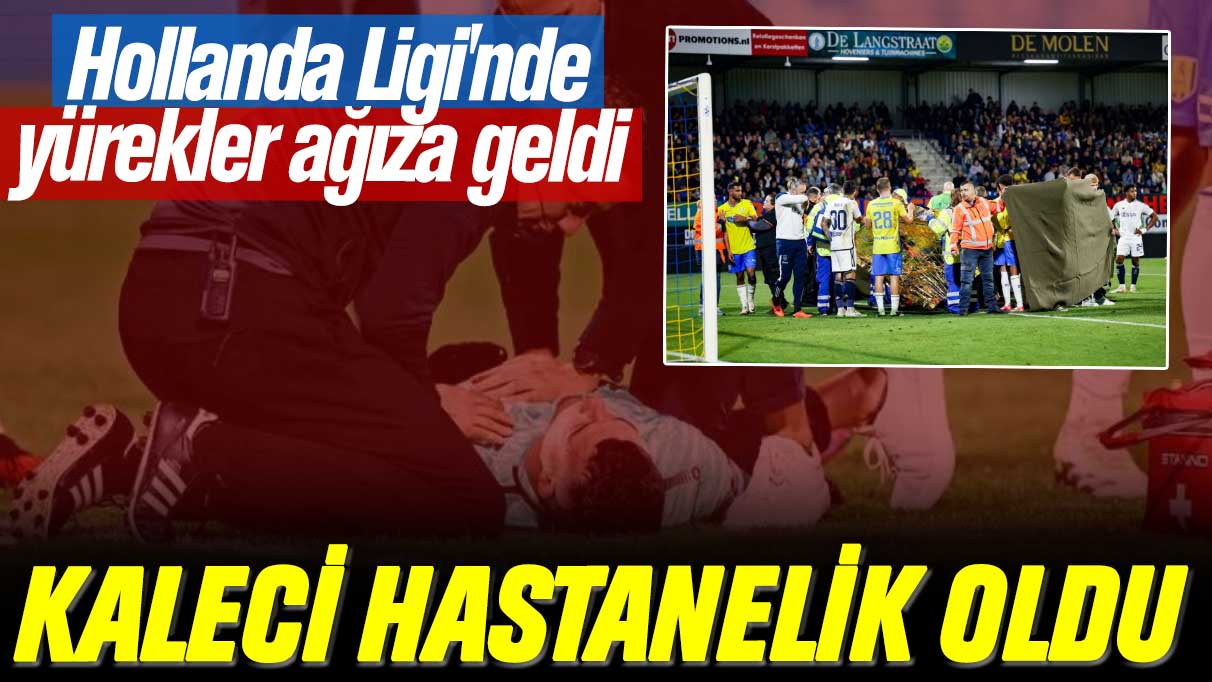 Hollanda Ligi'nde yürekler ağıza geldi: Ajax-Waalwijk maçında kaleci hastanelik oldu