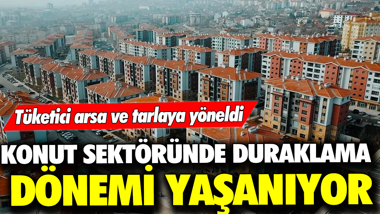 Konut sektöründe duraklama dönemi yaşanıyor: Tüketici arsa ve tarlaya yöneldi