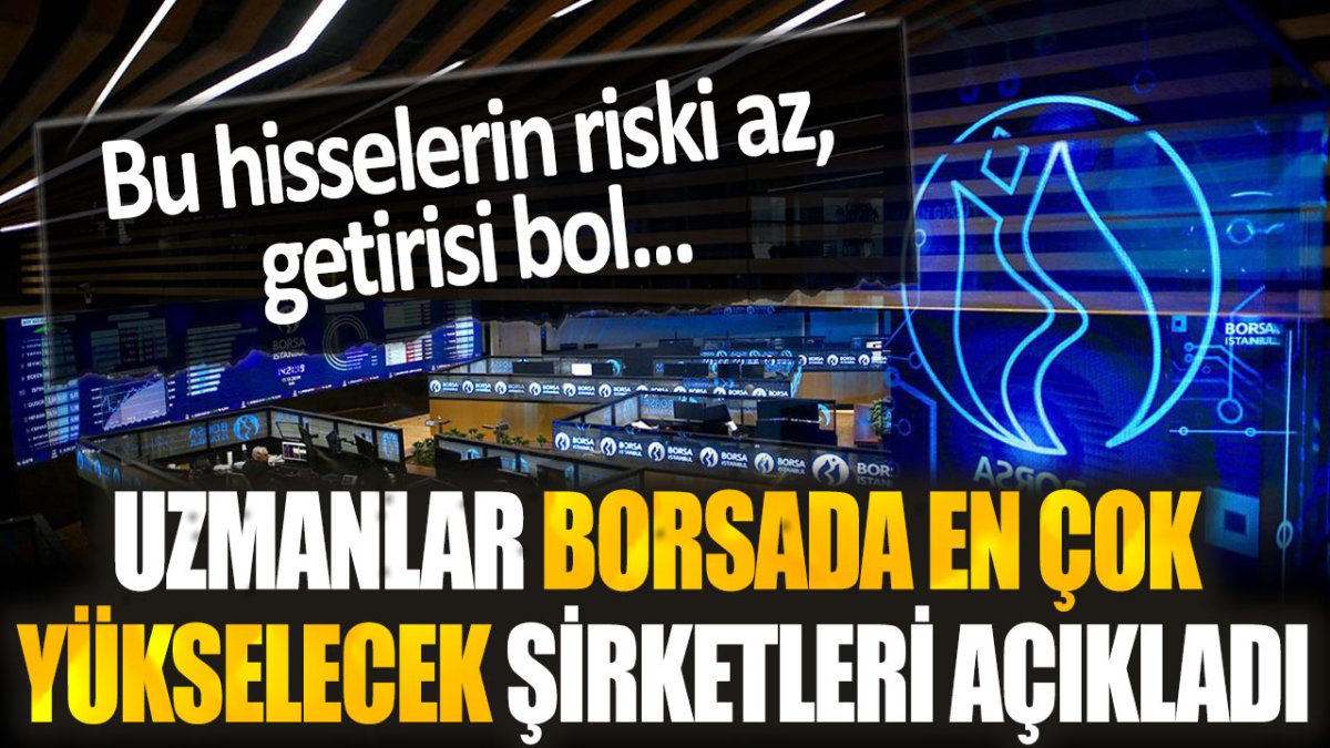 Bu hisselerin riski az, getirisi bol! Uzmanlar borsada en çok yükselecek şirketleri açıkladı...