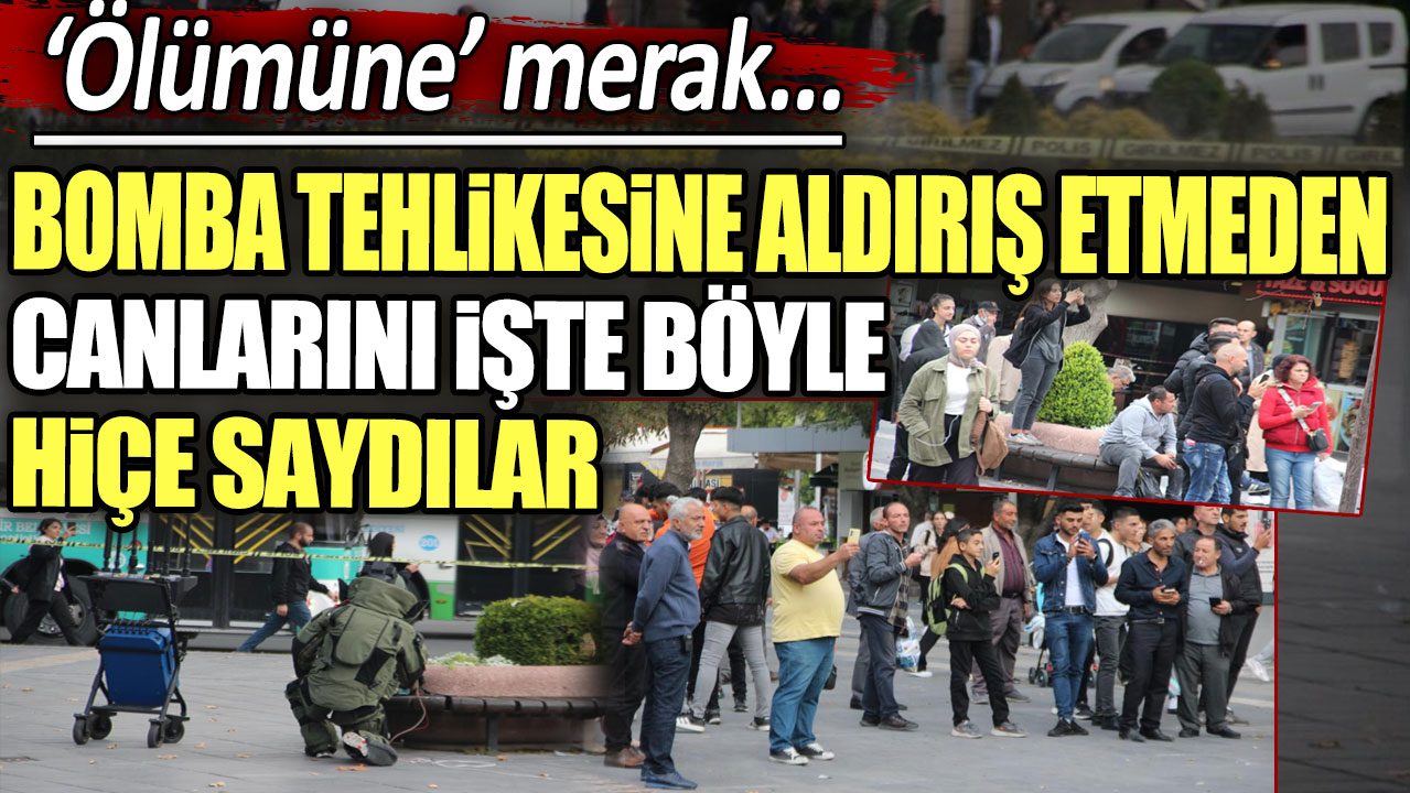 Ölümüne merak... Bomba tehlikesine aldırış etmeden canlarını işte böyle hiçe saydılar