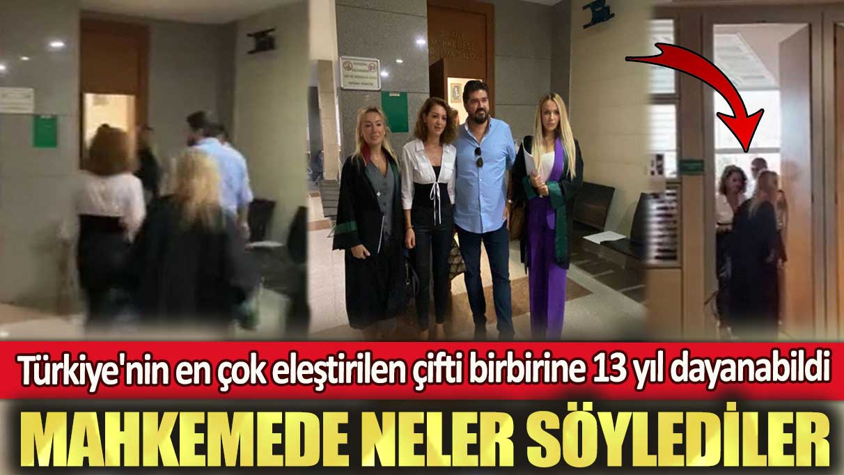 Nagehan Alçı ve Rasim Ozan Kütahyalı çifti birbirine 13 yıl dayanabildi! Mahkemede neler söylediler