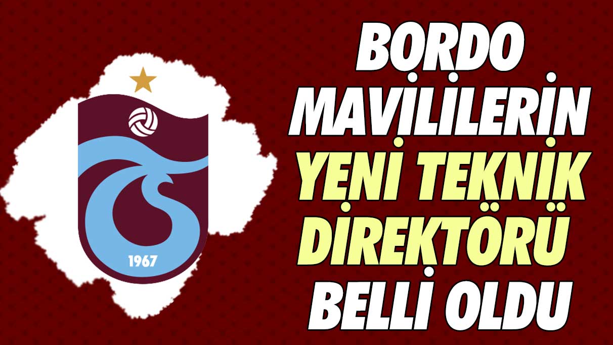 Trabzonspor'un yeni teknik direktörü belli oldu