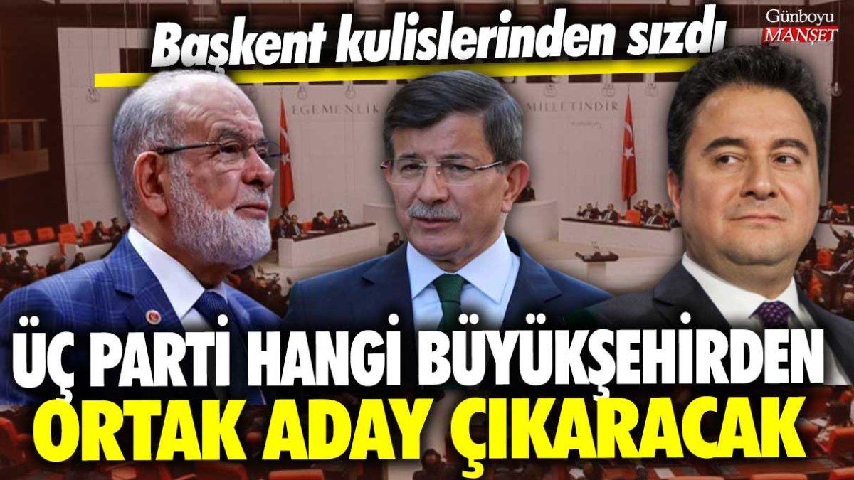 Başkent kulislerinden sızdı! Deva, Gelecek ve Saadet Partisi hangi büyükşehirden ortak aday çıkaracak