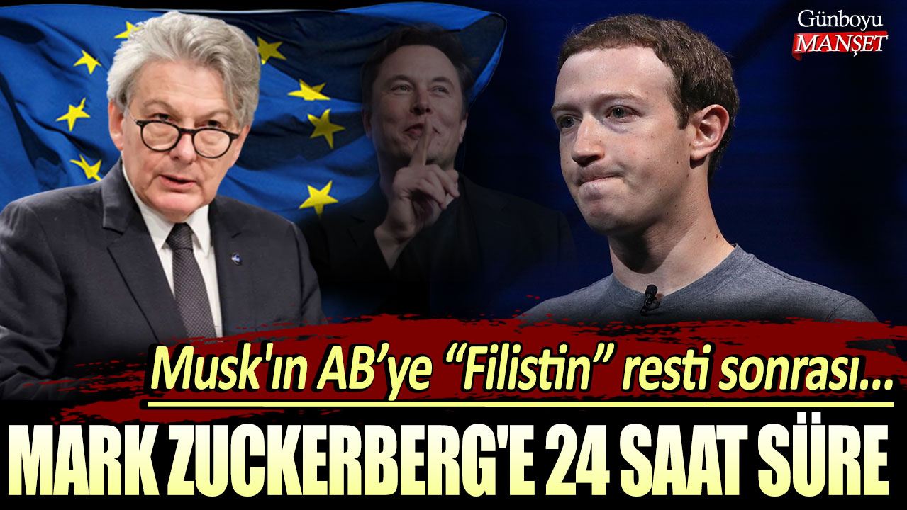 Elon Musk'ın AB’ye “Filistin” resti sonrası... AB'DEN Mark Zuckerberg'e 24 saat süre