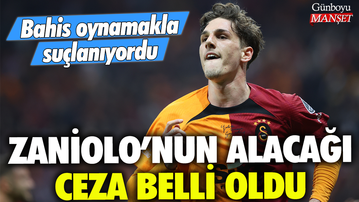 Zaniolo'nun alacağı ceza belli oldu: Bahis oynamakla suçlanıyordu