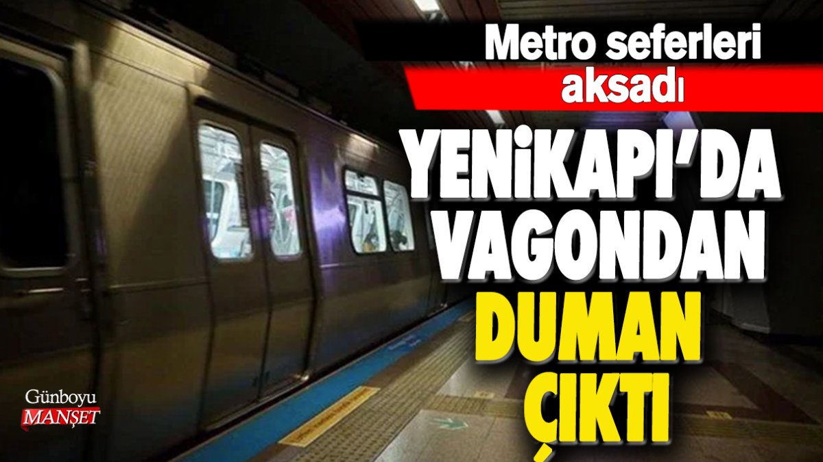 Yenikapı'da vagondan duman çıktı! Metro seferleri aksadı