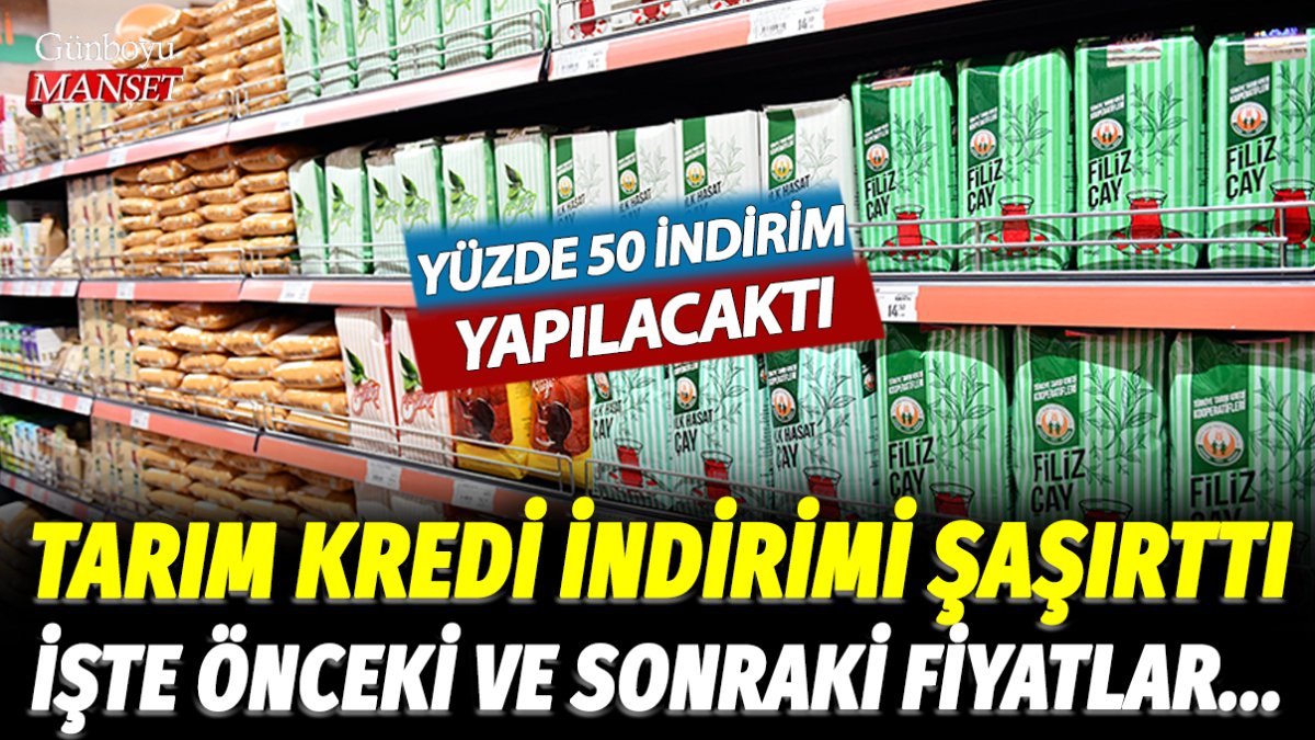 Tarım Kredi Marketleri'nde hangi ürün ne kadar indirime girdi? İşte indirim öncesi ve sonrası ürün fiyat karşılaştırmaları...