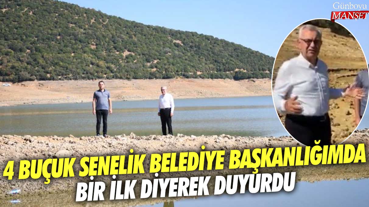 4 buçuk senelik belediye başkanlığımda bir ilk diyerek duyurdu