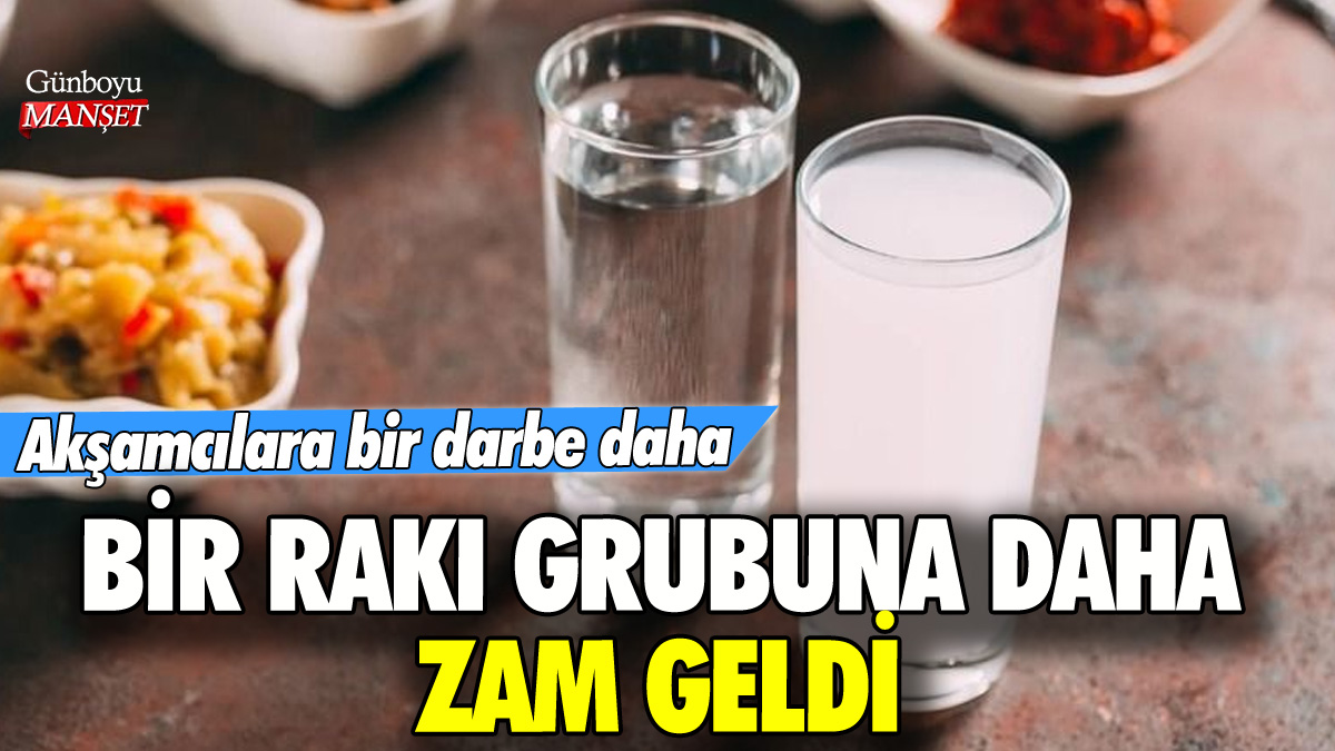 Bir rakı grubuna daha zam geldi: İşte yeni fiyatlar