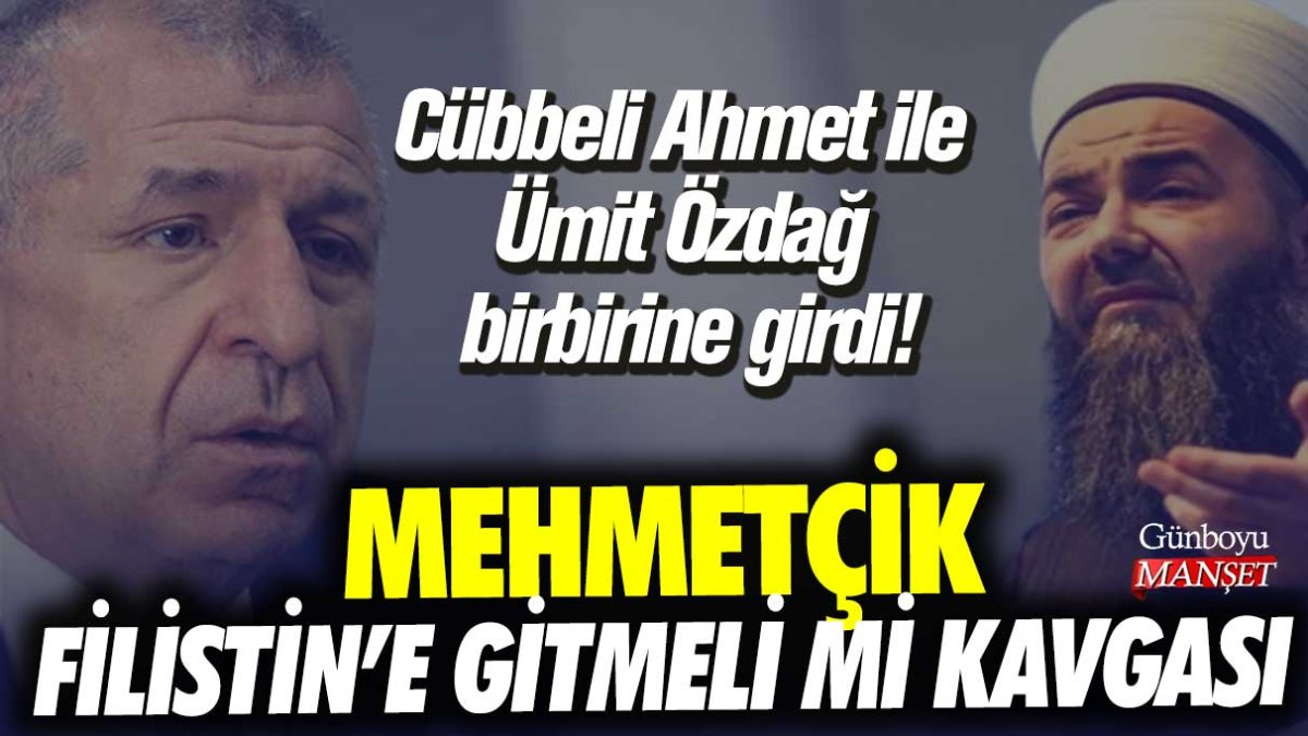 Cübbeli Ahmet ile Ümit Özdağ birbirine girdi! Mehmetçik Filistin'e gitmeli mi kavgası