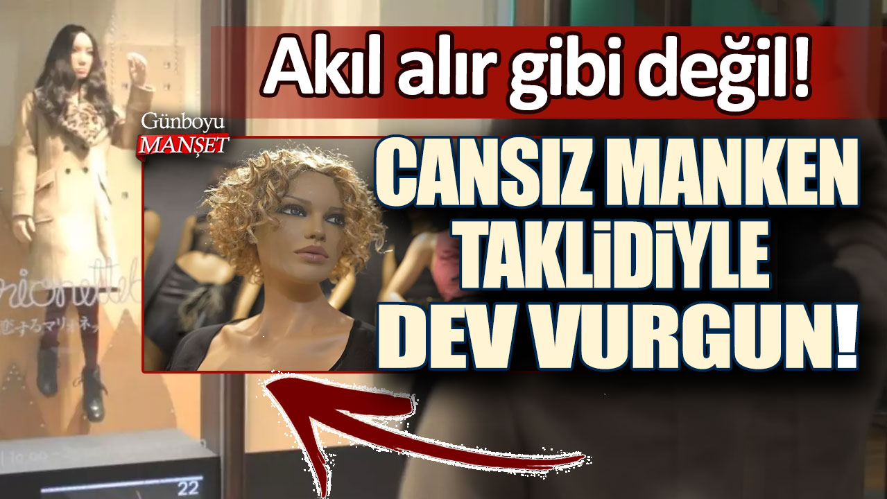 Akıl alır gibi değil! Cansız manken taklidiyle dev vurgun!