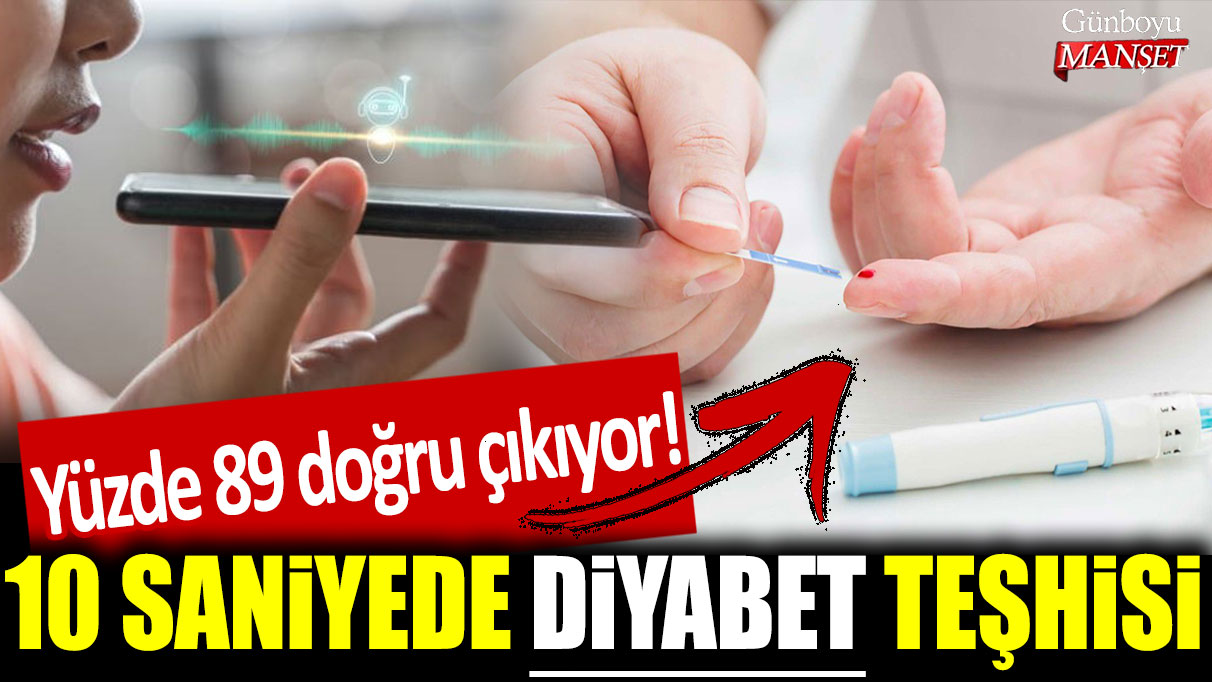 10 saniyede diyabet teşhisi! Yüzde 89 doğru çıkıyor