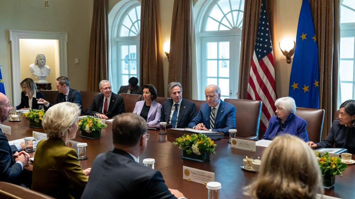 AB Konseyi Başkanı Michel ve Avrupa Komisyonu Başkanı Leyen'den ABD ziyareti