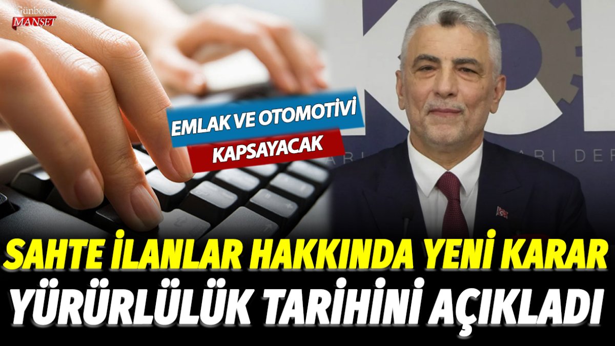 Ticaret Bakanı Bolat açıkladı: Sahte ilanlara karşı sınırlamalar geliyor! İşte yürürlüğe gireceği tarih...