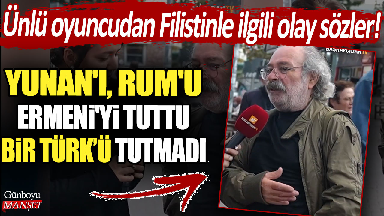 Ünlü Selahattin Taşdöğen'den Filistinle ilgili olay sözler! Yunan'ı, Rum'u, Ermeni'yi tuttu bir Türk'ü tutmadı