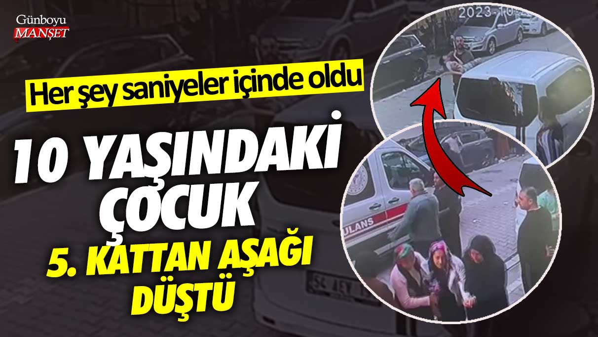 Esenyurt’ta 10 yaşındaki çocuk 5. kattan aşağı düştü! Her şey saniyeler içinde oldu