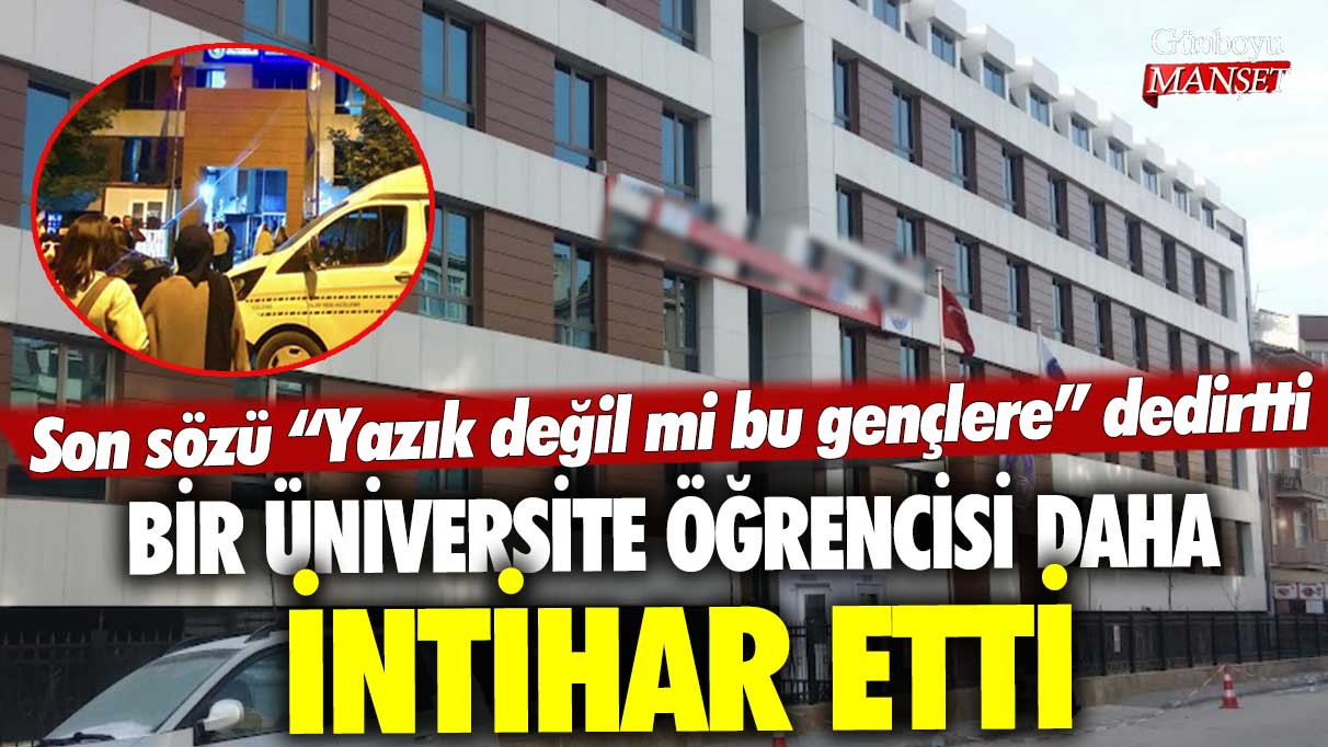 Eskişehir’de bir üniversite öğrencisi daha intihar etti! Son sözü yazık değil mi bu gençlere dedirtti