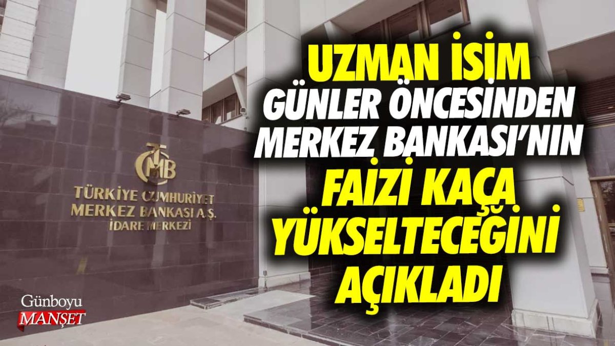 Ünlü ekonomist Alaattin Aktaş günler öncesinden Merkez Bankası'nın faizi kaça yükselteceğini açıkladı