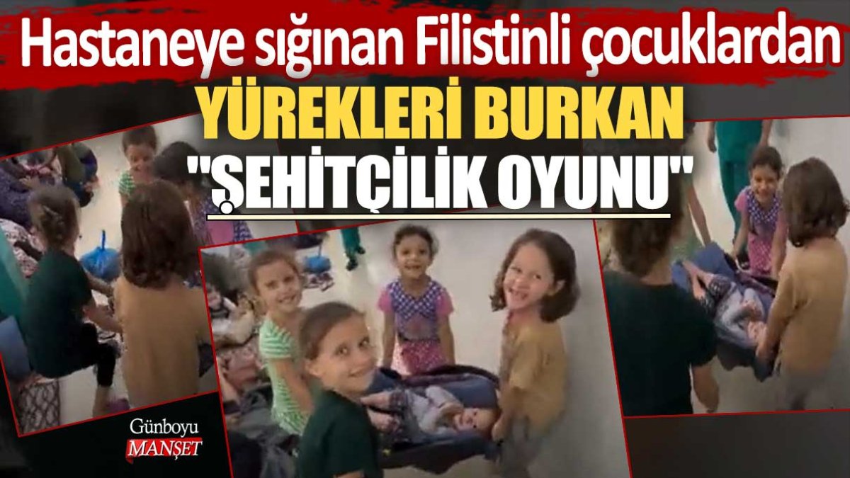 Hastaneye sığınan Filistinli çocuklardan yürekleri burkan "şehitçilik oyunu"