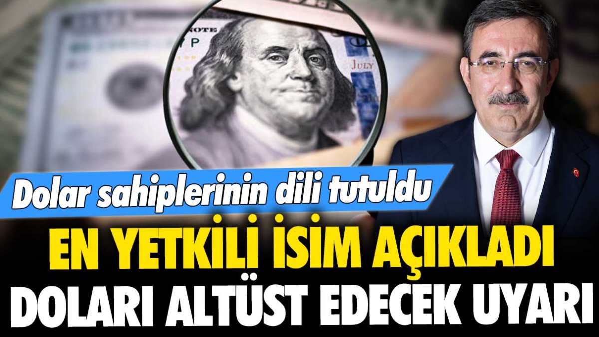 En yetkili isim açıkladı, dolar sahiplerinin dili tutuldu! Doları altüst edecek uyarı geldi