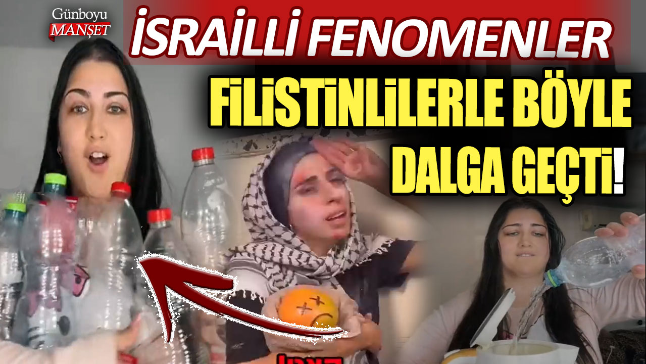 İsrailli fenomenler Filistinlilerle böyle dalga geçti!