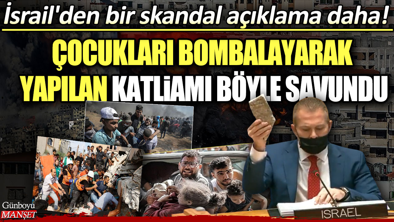 İsrail'den bir skandal savunma daha! Çocukları bombalayarak yapılan katliamı böyle savundu