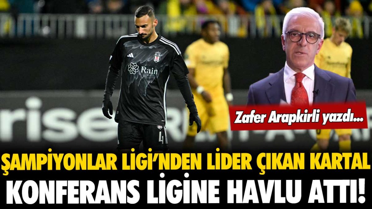 Şampiyonlar Ligi'nden lider çıkan Beşiktaş, Konferans Ligi'nde havlu attı! Zafer Arapkirli çöküşün hikayesini yazdı