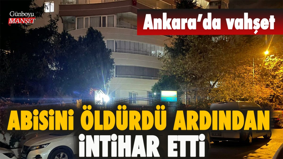 Abisini öldürdü ardından intihar etti