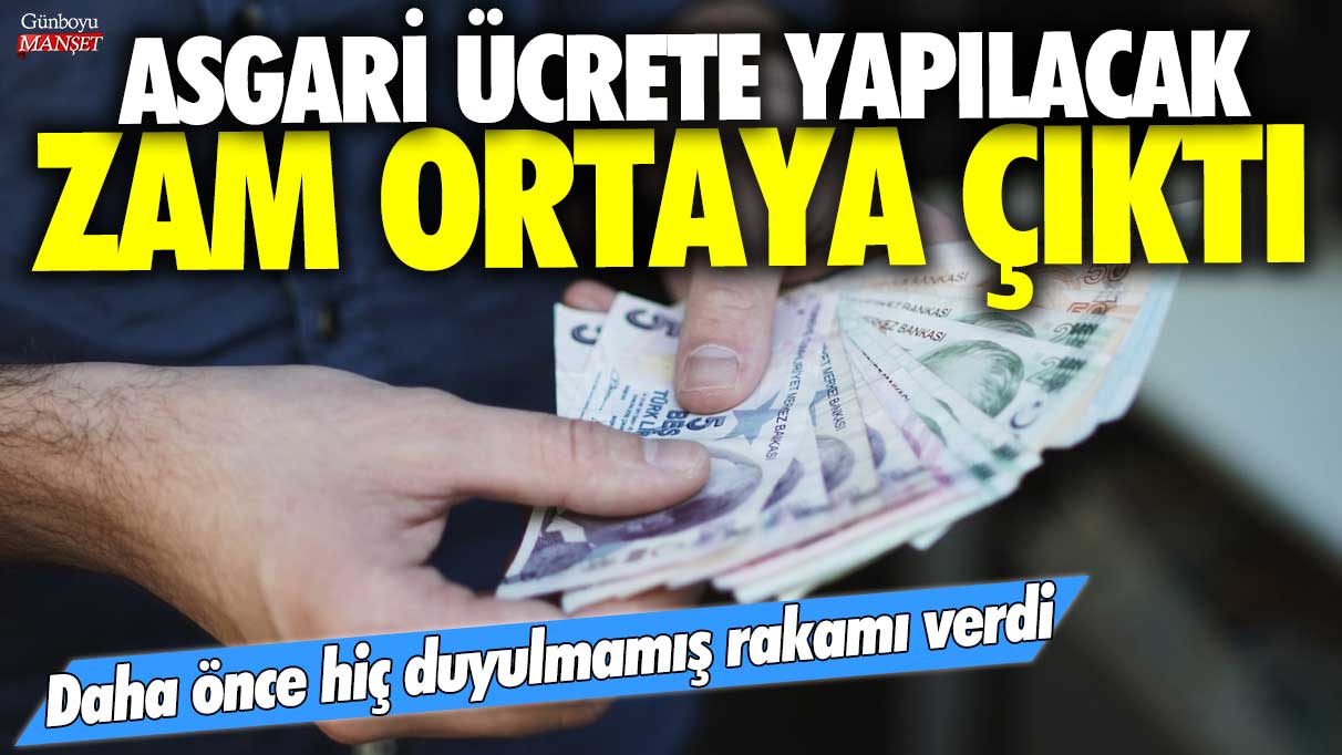 Daha önce hiç duyulmamış rakamı verdi! Asgari ücrete yapılacak zam ortaya çıktı