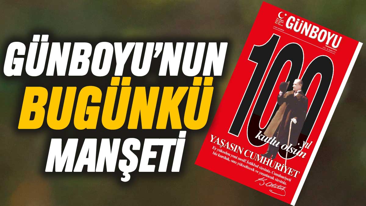 Günboyu Gazetesi'nin bugünkü manşeti