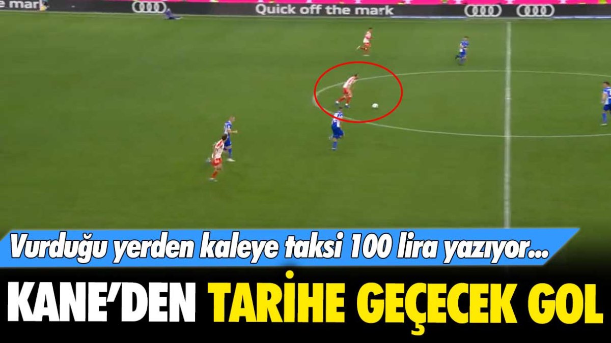 Harry Kane'den tarihe geçecek gol: Vurduğu yerden kaleye taksi 100 lira yazar...