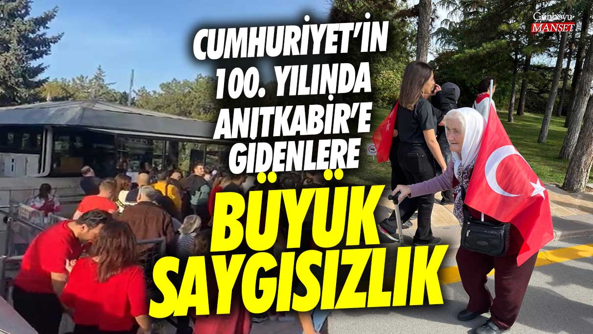 Cumhuriyet'in 100. yılında Anıtkabir’e gidenlere büyük saygısızlık