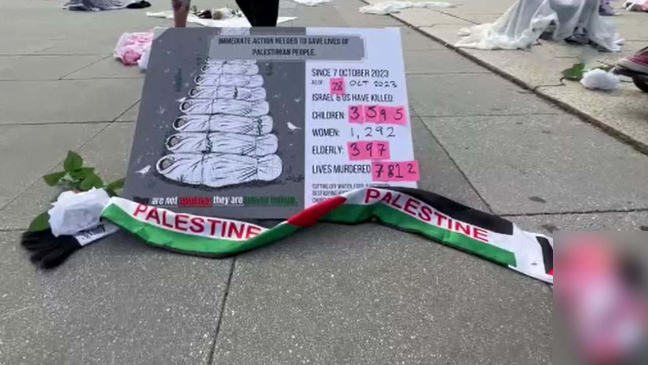 ABD’de Filistin'e destek eylemi