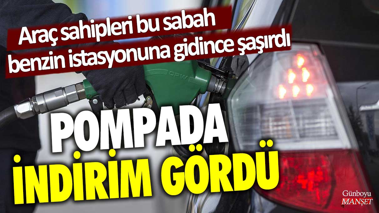 Araç sahipleri bu sabah benzin istasyonuna gidince şaşırdı! Pompada indirim gördü