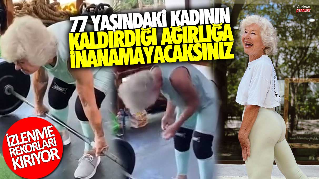 77 yaşındaki kaldırdığı ağırlığa inanamayacaksınız! İzlenme rekorları kırıyor