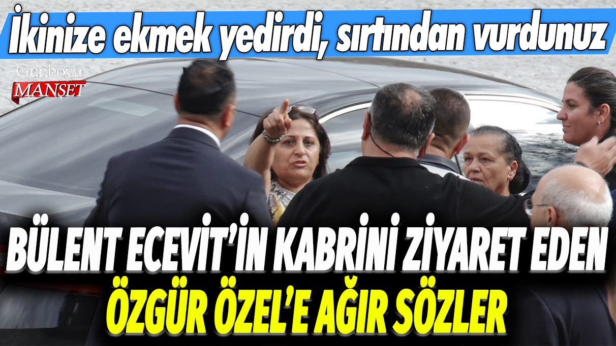 Bülent Ecevit'in kabrini ziyaret eden Özgür Özel'e ağır sözler: İkinize ekmek verdi, sırtından vurdunuz