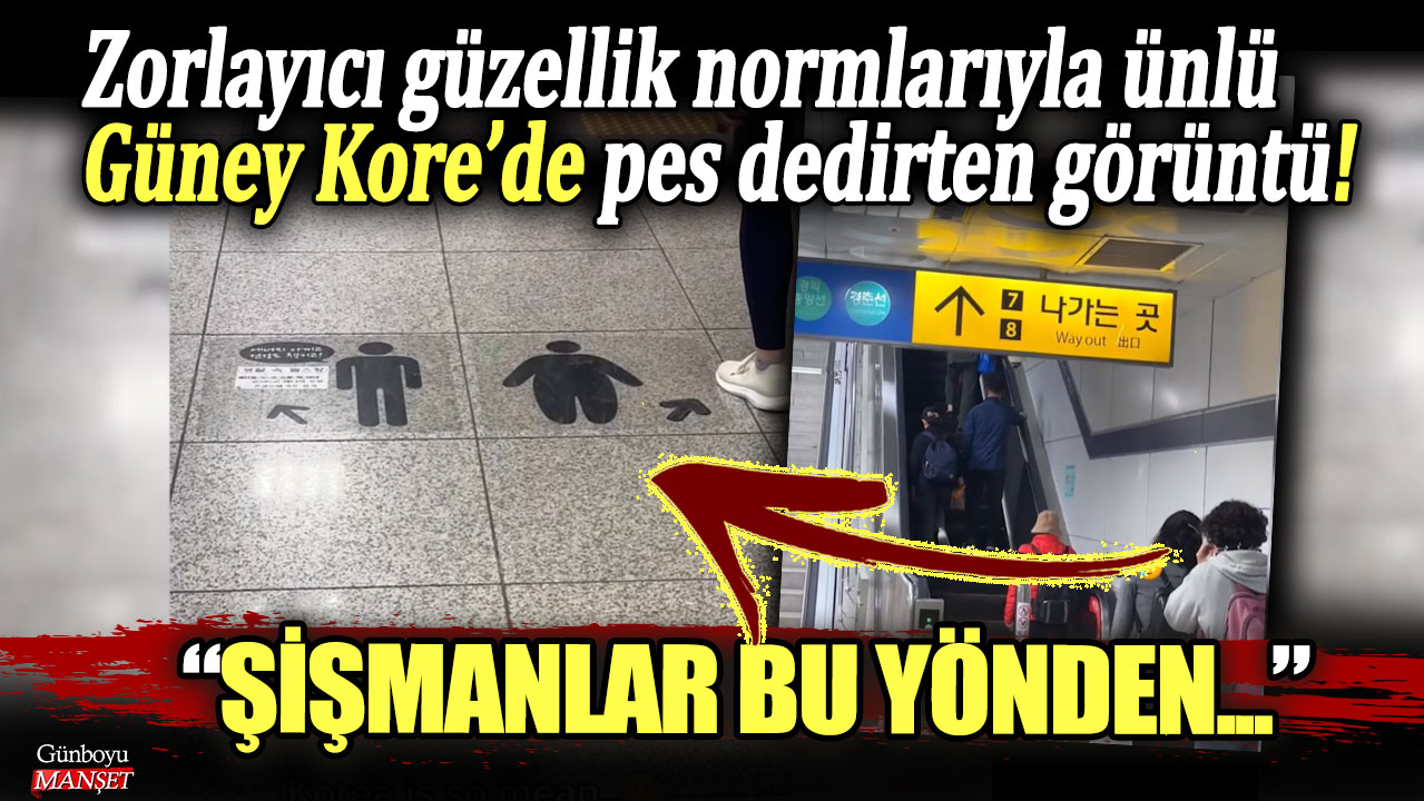 Zorlayıcı güzellik normlarıyla ünlü Güney Kore’de pes dedirten görüntü: Şişmanlar bu yönden...