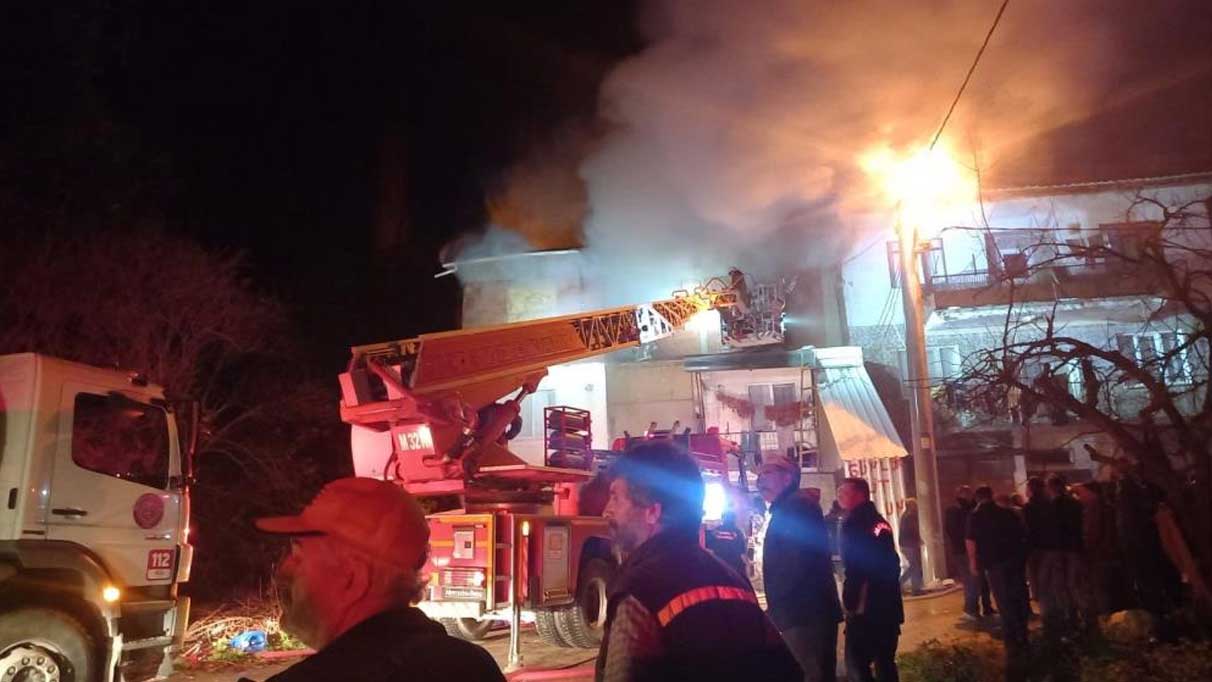 Gemlik’te ev yangını