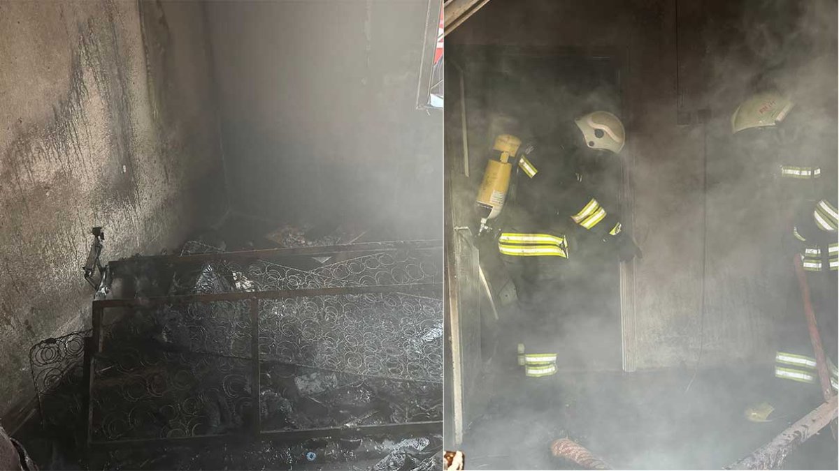 Erzincan'da tek katlı ev yangında kullanılamaz hale geldi